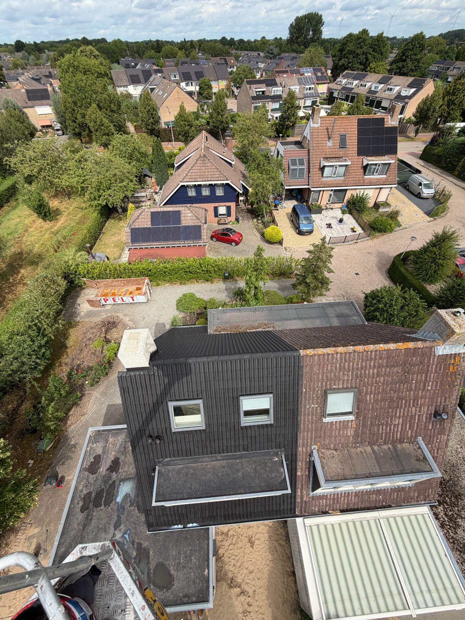 Geschilderde en afgewerkte gevels